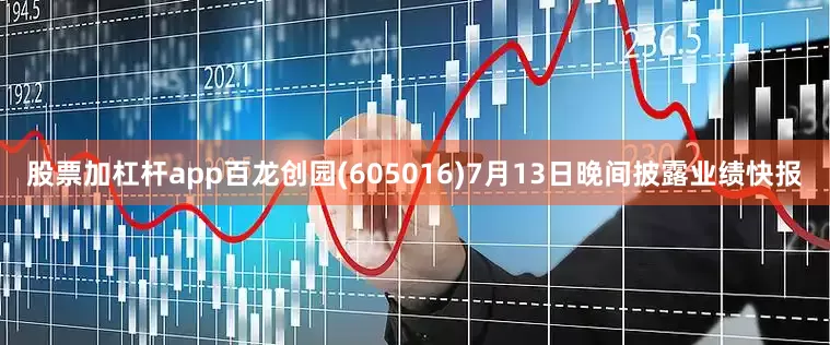 股票加杠杆app百龙创园(605016)7月13日晚间披露业绩快报
